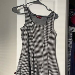 Black and white dress